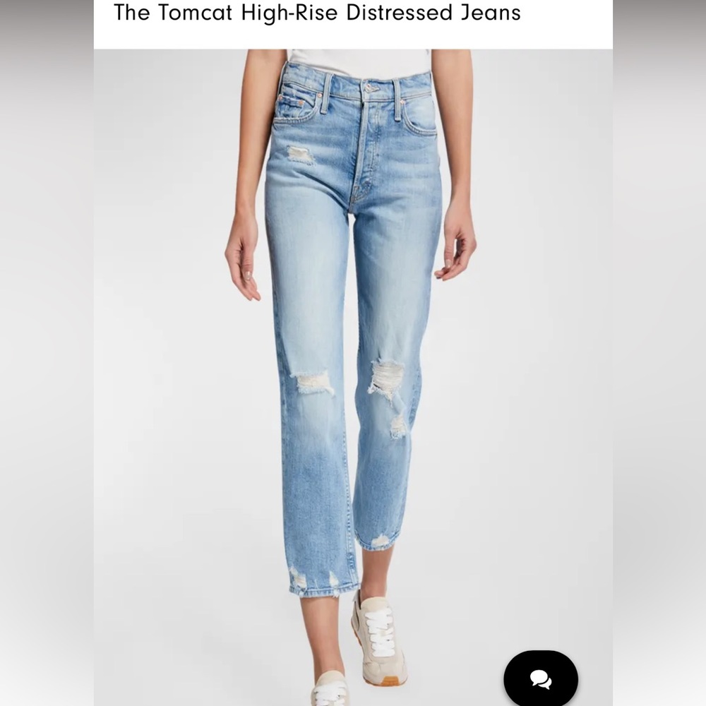 MOTHER
The Tomcat High-Rise Distressed Jeans ( the confession wash) size 27/4